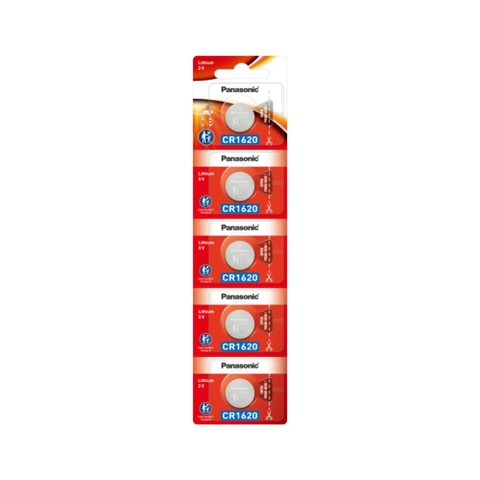 Vỉ 5 viên Pin CR1620 3V Panasonic Lithium made in Indonesia chính hãng