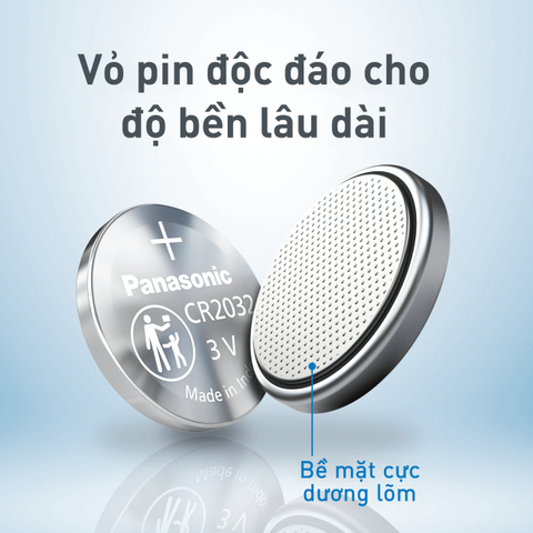 Vỉ 5 Viên Pin Panasonic CR2032 Lithium 3V Made in Indonesia