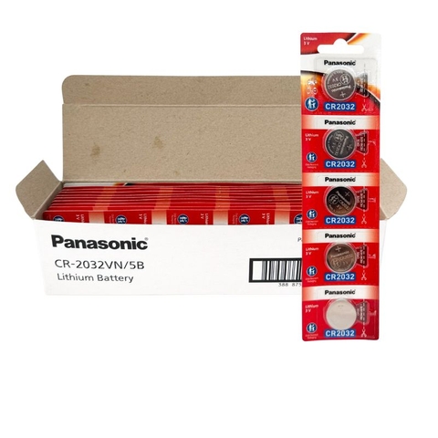 Vỉ 5 Viên Pin Panasonic CR2032 Lithium 3V Made in Indonesia