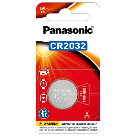 Vỉ 1 Viên Pin Panasonic CR2032 Lithium 3V cao cấp - Hàng chính hãng