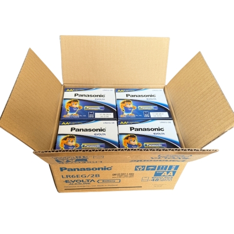 Pin Panasonic EVOLTA AA Alkaline LR6EG/2B 1.5V – Thùng 96 Viên