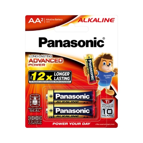 Pin Panasonic Alkaline AA 1,5V - LR6T/2B Chính Hãng sản xuất tại Thái Lan