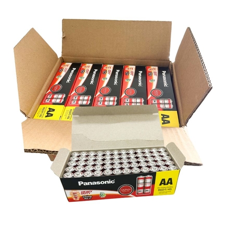 Thùng 10 hộp Pin panasonic AA R6DT/4S-V 1,5V (thùng 600 Viên) chính hãng