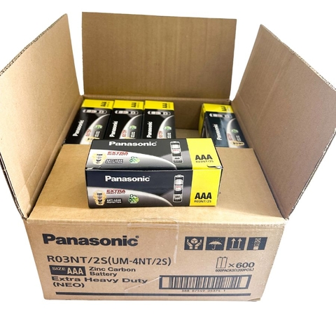 Thùng 10 Hộp Pin panasonic AAA Neo - R03NT/2S 1,5V ( Combo 600 Viên )