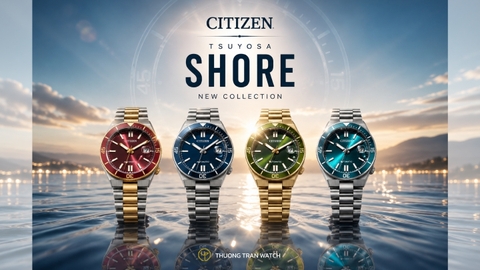 Citizen Tsuyosa Shore: Chi Tiết 4 Phiên Bản NJ0234-58X, NJ0230-59L, NJ0232-53X & NJ0231-56L