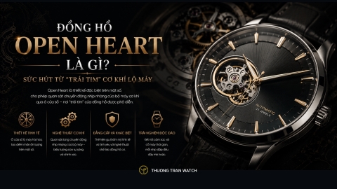 Đồng Hồ Open Heart Là Gì? Sức Hút Từ “Trái Tim” Cơ Khí Lộ Máy