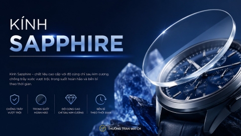 Kính Sapphire Là Gì? Ưu Nhược Điểm & Cách Phân Biệt Kính Sapphire Đồng Hồ
