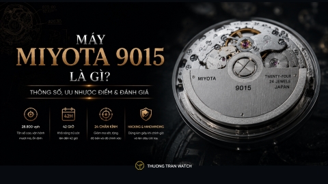 Máy Miyota 9015 Là Gì? Thông Số, Ưu Nhược Điểm & Đánh Giá