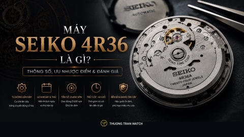 Máy Seiko 4R36 Là Gì? Thông Số, Ưu Nhược Điểm & Đánh Giá