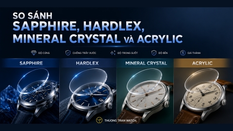 So Sánh Kính Sapphire, Hardlex, Mineral Crystal Và Acrylic: Nên Chọn Loại Nào?