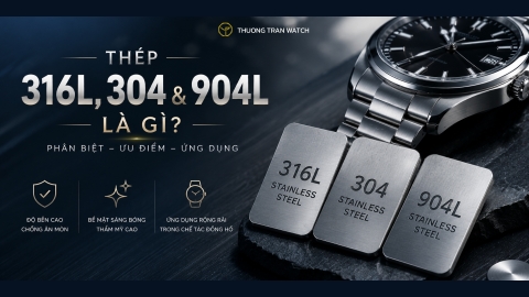 Thép 316L, 304 Và 904L Là Gì? So Sánh Chi Tiết Chất Liệu Vỏ Đồng Hồ