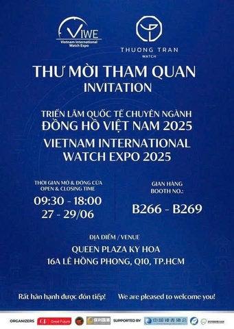VIETNAM INTERNATIONAL WATCH EXPO 2025- TINH HOA ĐỒNG HỒ THẾ GIỚI TẠI VIỆT NAM