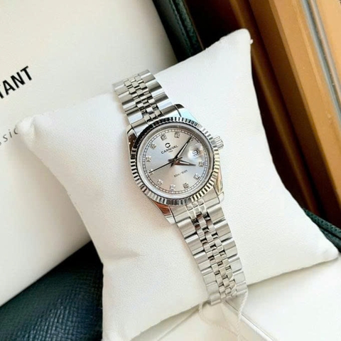 ĐỒNG HỒ NỮ CARNIVAL QUARTZ 8131L-VT-XÁM
