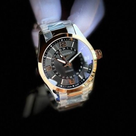 LONGINES CONQUEST CLASSIC GMT ROSE GOLD 18K L2.799.5.56.7