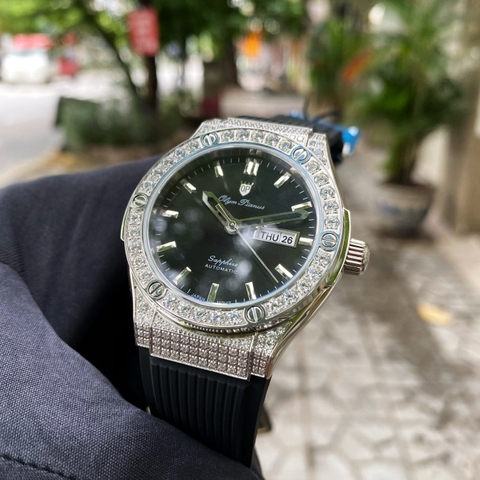 OLYM PIANUS CLASSIC FUSION AUTOMATIC BLACK OP990-45ADDGS-GL-D