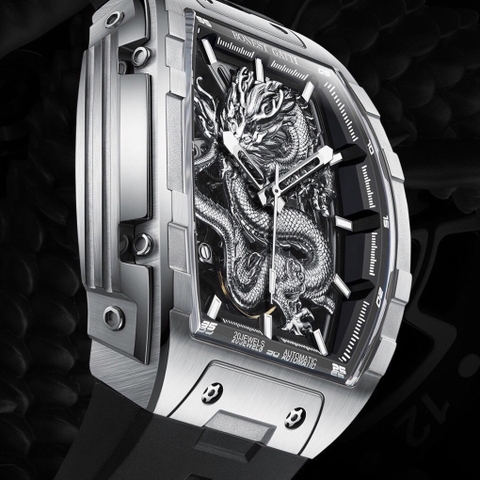 BONEST GATTI GHOST DRAGON STAR AUTOMATIC SILVER BG5606-A1