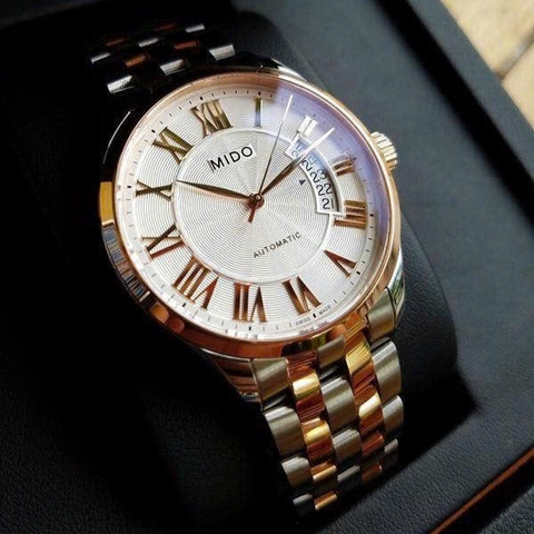 MIDO BELLUNA II AUTOMATIC DEMI ROSE GOLD M024.407.22.033.00 (M0244072203300)