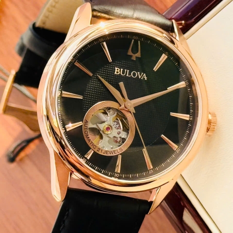 BULOVA AUTOMATIC OPEN HEART 97A140