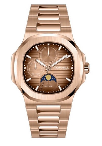 ĐỒNG HỒ NAM TOHILL QUARTZ NÂU TL028G.S3852