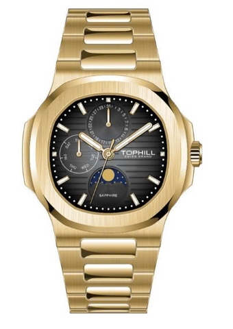 ĐỒNG HỒ NAM TOPHILL QUARTZ ĐEN TL028G.S2152
