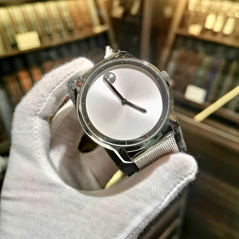 ĐỒNG HỒ NAM MOVADO BOLD 3600260 SILVER DIAL MESH