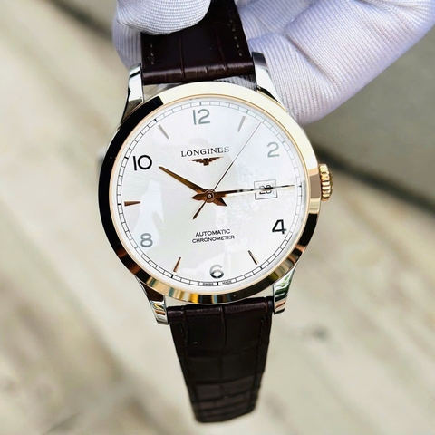 ĐỒNG HỒ NAM LONGINES RECORD COLLECTION DEMI 18K: L2.821.5.76.2