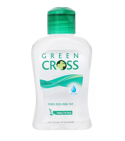 Nước rửa tay Green Cross hương trà xanh kháng khuẩn chai 100ml