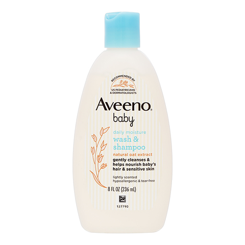 Sữa tắm gội toàn thân Aveeno Baby Daily Moisture dịu nhẹ cho da bé chai 236ml