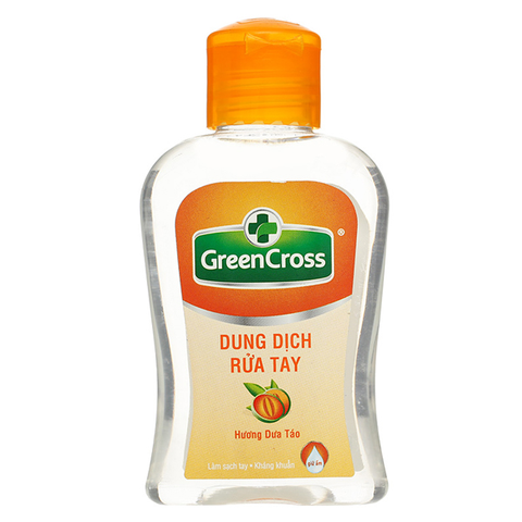 Dung dịch rửa tay Green Cross hương dưa táo kháng khuẩn chai 100ml