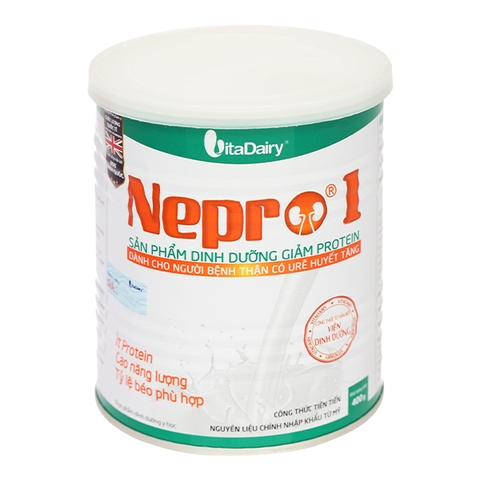Sữa bột Nepro 1 bổ sung dinh dưỡng cho người bệnh thận lon 400g