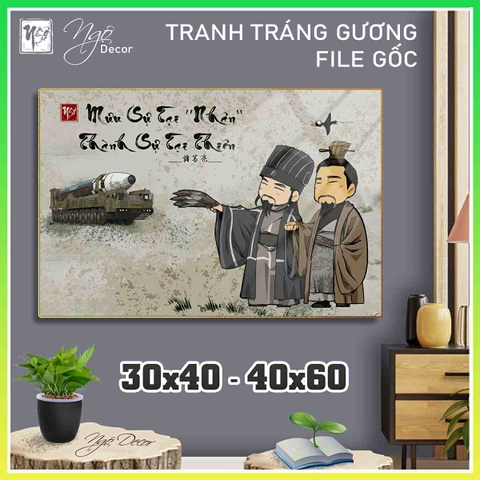 Tranh Tráng Gương GIA CÁT LƯỢNG chế hài hước CAO CẤP