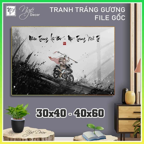 Tranh Tráng Gương XÍCH TƠ chế hài hước CAO CẤP