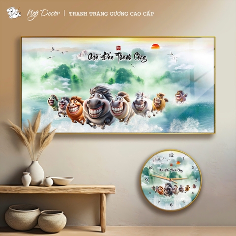 Tranh Tráng Gương MÃ ĐÁO THÀNH CÔNG - MÃI DELL THÀNH CÔNG - KHÁ MÃ chế hài hước CAO CẤP - MẪU 6