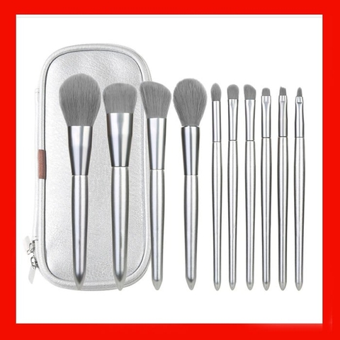 Bộ Cọ Trang Điểm Cá Nhân Cao Cấp Chất Lông Cực Mềm được tặng kèm túi đựng cọ sẵn 2 màu