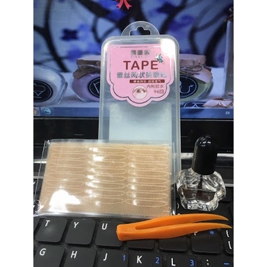 Kích Mí Lưới Tape gồm 60 miếng được tặng Kèm Keo Và Dụng Cụ gắp