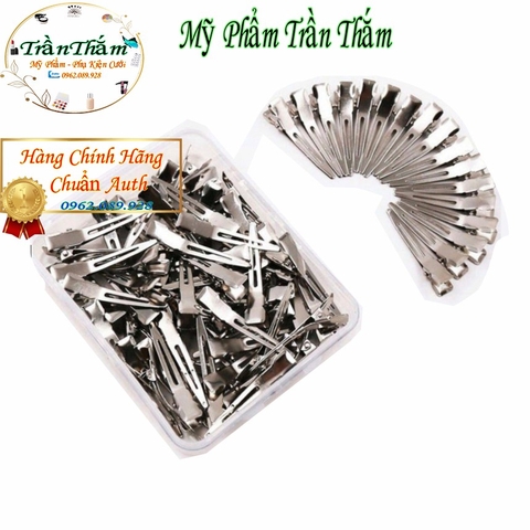 Kẹp Mỏ Vịt Nhỏ Làm Tóc Hộp 50 Chiếc Bằng Thép chính hãng chống gỉ tặng hộp nhựa xinh