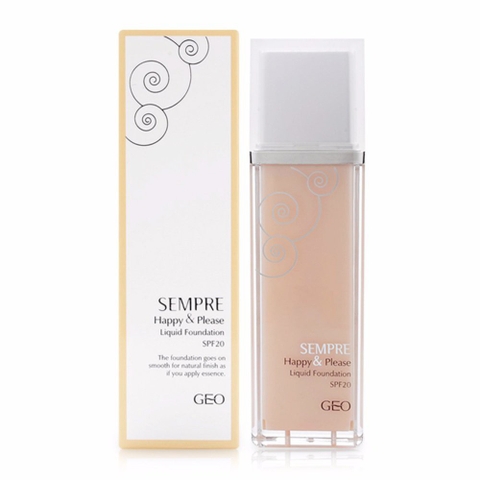 Kem nền trang điểm Geo Sempre Happy & Please Liquid Foundation 40ml - bb cream siêu mịn
