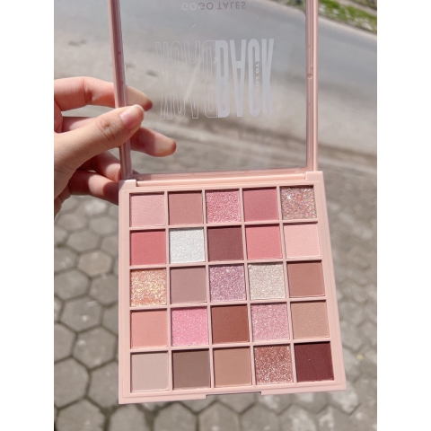 Bảng Phấn Mắt Nhũ Lì 25 ô GOGOTALES Chính Hãng - GOGO TALES Lì Dễ Tẩy Trang Tiện Dụng