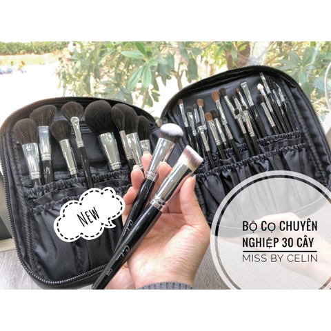 Bộ cọ trang điểm chuyên nghiệp Celin 30 cây cải tiến lông thú