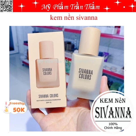 HF118 Kem Nền Silky Matte Sivanna Colors