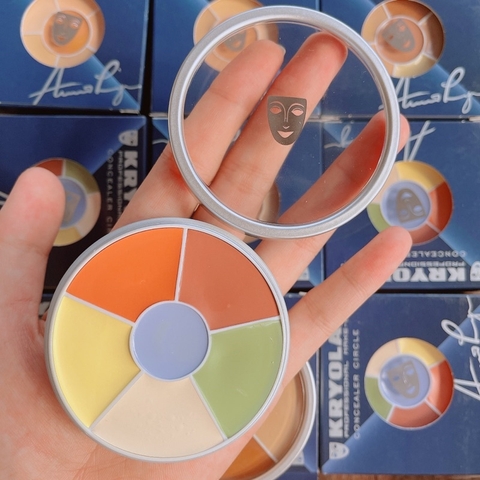 Bảng triệt sắc che khuyết điểm Kryolan Concealer Circle chuyên nghiệp 40g