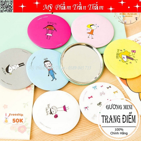 Gương Trang Điểm Mini Siêu Cute Tiện Dụng
