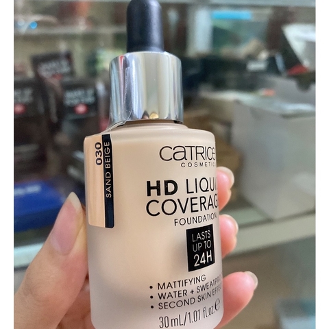 Kem nền catrice hd liquid coverage last up to 24h 30ml