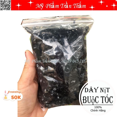 Chun Buộc Tóc Màu Đen  Có Chia Sẵn Túi