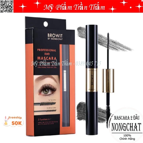 Mascara Nongchat 2 Đầu Browit siêu chống nước