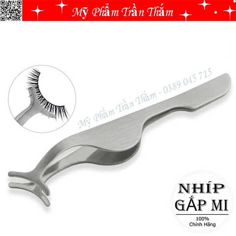 Nhíp Kẹp Gắp Mi Giả (Nhíp càng cua)_Dụng cụ làm mi