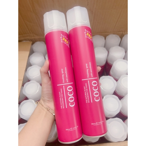 Keo xịt tóc hồng baby COCO 380ml giữ nếp tóc chuyên tạo kiểu