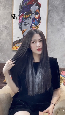 MẪU NỐI TÓC TỰ NHIÊN 60CM + BABYLIGHT