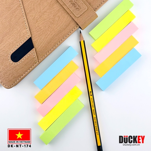 Giấy nhớ Duckey 5 màu DK-NT-174 15x76mm Ghi chú tiện lợi, sắc màu rực rỡ!