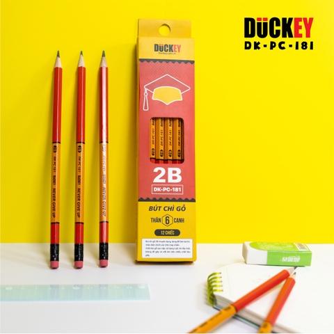 Bút Chì 2B Sĩ Tử DUCKEY DK-PC-181